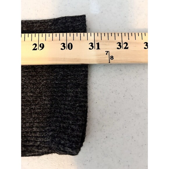 LuLaRoe Tammy Rib Cuff Top Womens 3XL Gray Leopard Sweater Lightweight - Picture 8 of 9